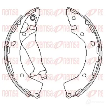 Тормозные колодки REMSA 4248.00 1466026 BSM 4248.00 ZCA424800 изображение 0