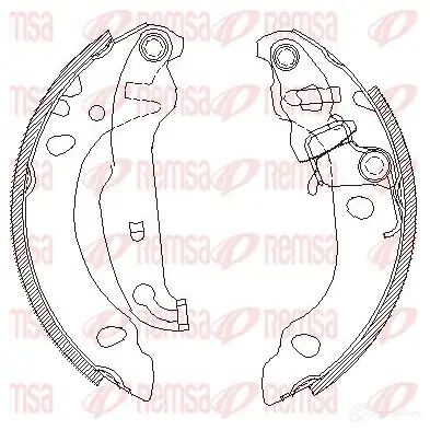 Тормозные колодки REMSA 4138.00 ZCA413800 1465895 BSM4138.0 0