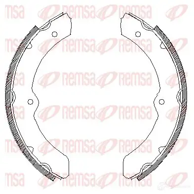Тормозные колодки REMSA ZCA4 31100 Z0SYT 1466073 4311.00