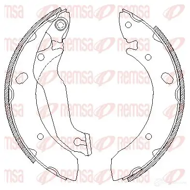 Тормозные колодки REMSA ZCA463300 BSM 4633.00 4633.00 1466233