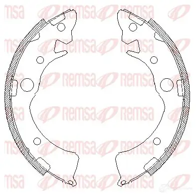 Тормозные колодки REMSA 4096.01 1465845 ZCA409601 BSM409 6.01