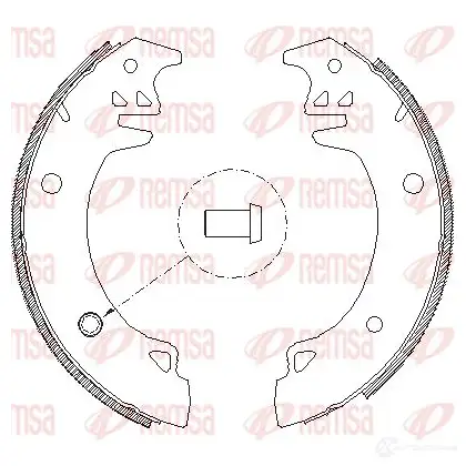 Тормозные колодки REMSA 4037.00 XY1DO1L ZC A403700 1465766