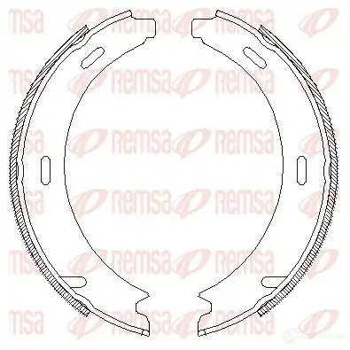 Барабанные колодки REMSA 1465838 PVE6R7 ZCA4093 01 4093.01