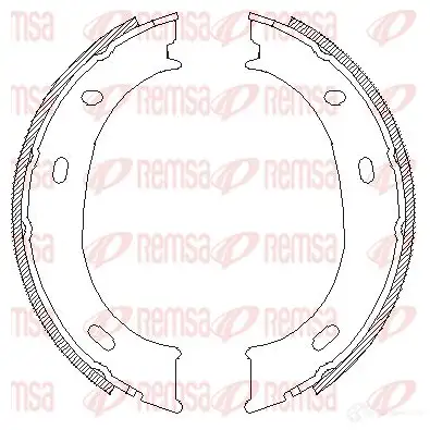 Барабанные колодки REMSA BSM4 710.00 ZCA471000 4710.00 1423388957