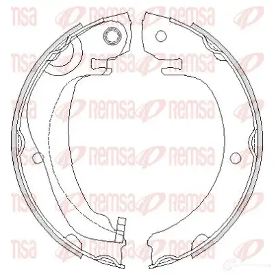 Барабанные колодки REMSA 4680.00 ZCA468000 1466281 BSM46 80.00