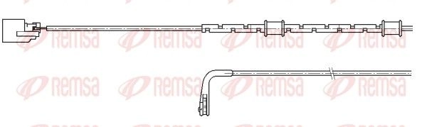Датчик износа тормозных колодок REMSA CNG7J P 001178 1440217456