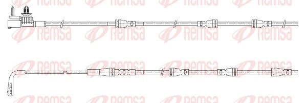 Датчик износа тормозных колодок REMSA 3 02K2 001197 1440217475