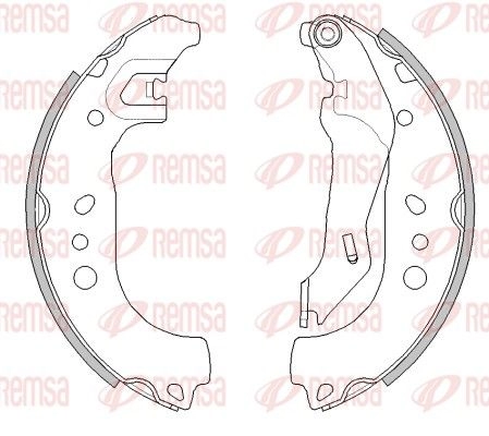 Тормозные колодки REMSA 1424244425 LGIWQZ 4445.00 WCA44450 0 изображение 0