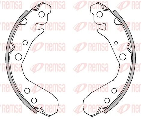 Тормозные колодки REMSA O8GL 9G 4483.00 1440217571