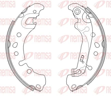 Тормозные колодки REMSA 1440217588 4527.00 B7 GD1V6
