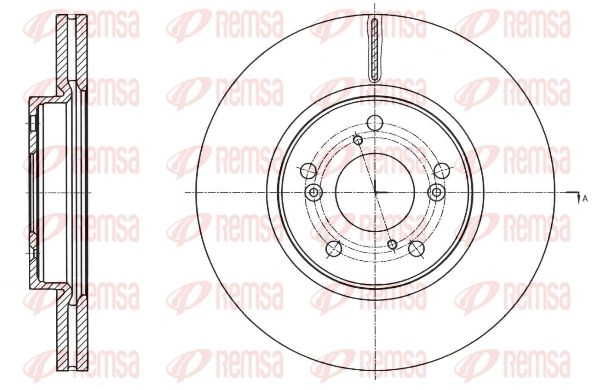 Тормозной диск REMSA 1440217637 0N E645 61754.10 изображение 0
