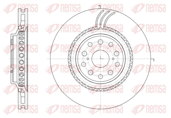 Тормозной диск REMSA W4 9J1I 61878.10 1440217649 изображение 0