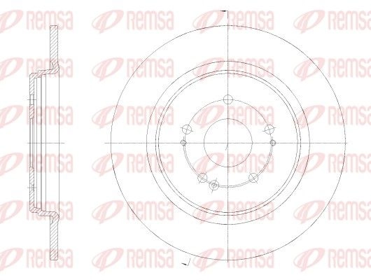 Тормозной диск REMSA 1440217669 MI1 H6P1 62519.00 изображение 0