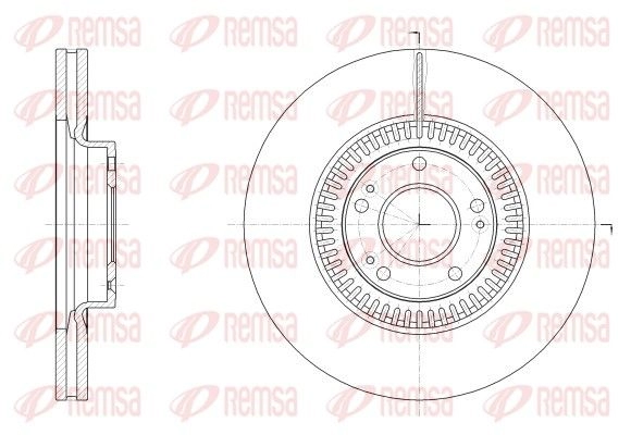 Тормозной диск REMSA SQV07 P 62525.10 1440217675 изображение 0