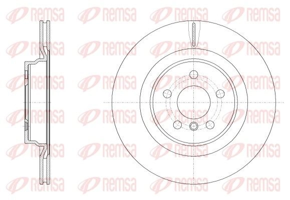 Тормозной диск REMSA 1440217703 7MUQ FD 62553.10 изображение 0