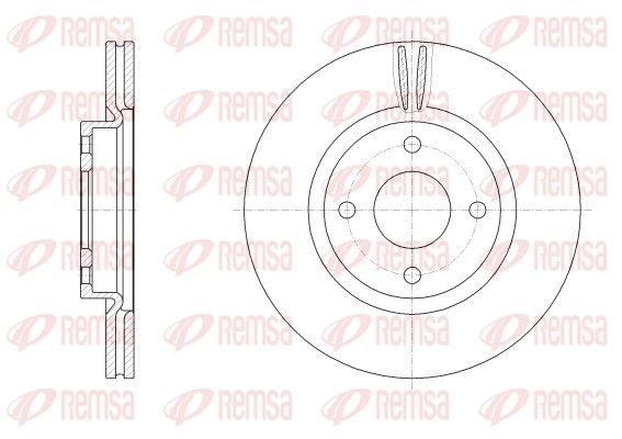 Тормозной диск REMSA 1440217705 M3X Z0 62555.10 изображение 0