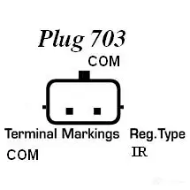 Генератор REMY DB75 50 1857425 drb6440 W0BS0F изображение 0