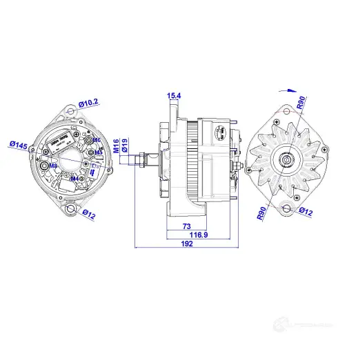 Генератор REMY 8Q4 B9 19025118 1423353257 изображение 1