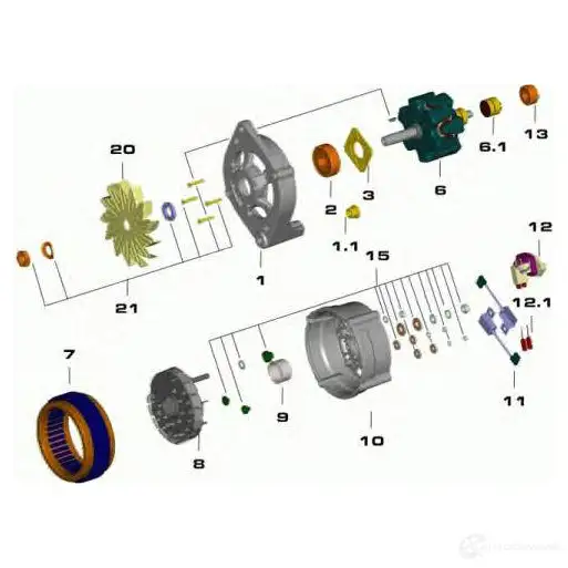 Генератор REMY 8Q4 B9 19025118 1423353257 изображение 2