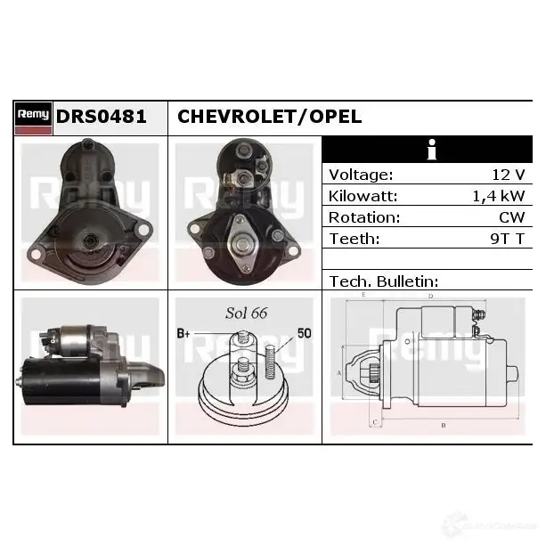 Гидроусилитель, насос гур REMY RS YIW 1862882 dsp485