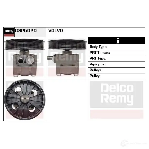 Гидроусилитель, насос гур REMY dsp5020 SZ 5AFBT 1862903 5414352289139