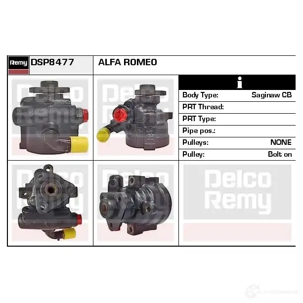 Гидроусилитель, насос гур REMY 1863303 5414352550437 UBZF T dsp8477 изображение 0