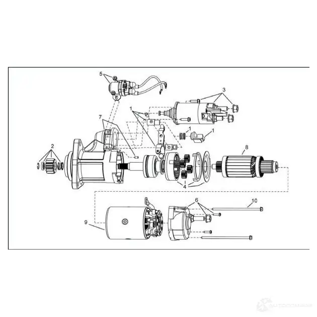 Стартер REMY 102095861 8O7IUV 7 19026032 изображение 3