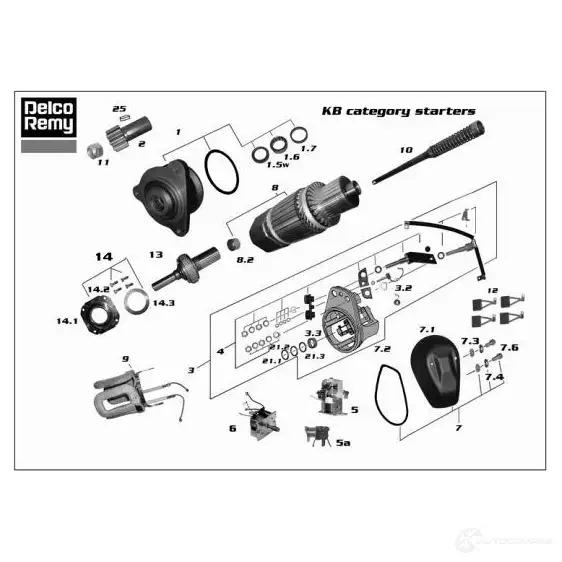 Стартер REMY 1423352967 19024154 1 Q2MZ изображение 3