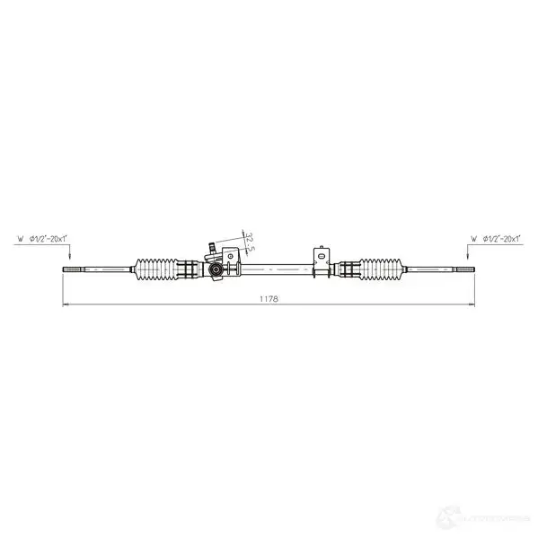 Рулевая рейка REMY 1864489 1XS TN3 5414352532129 dsr505l - Изображение 1