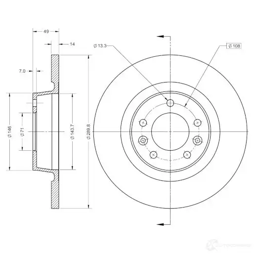 Рулевая рейка REMY 5414352711807 dsr1810l R9PWV F 1863963