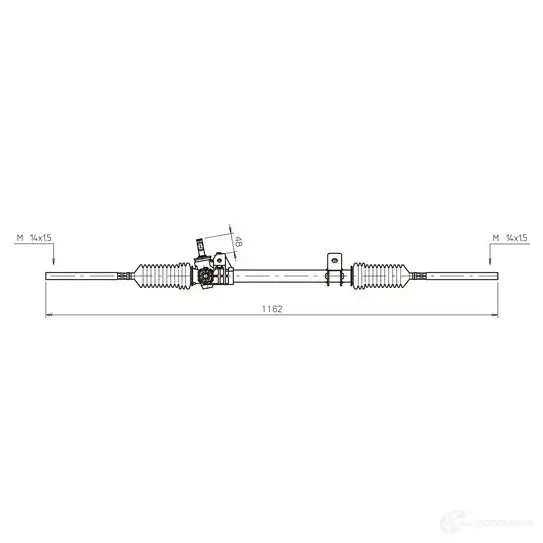 Рулевая рейка REMY dsr517l 1864498 O 50EU 5414352607162