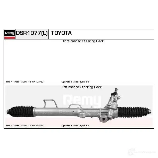 Рулевая рейка REMY dsr1120l 1863559 T S0R7 5414352331074 изображение 0