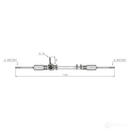Рулевая рейка REMY dsr108l 5414352531993 1863539 M1 N42I - Изображение 1