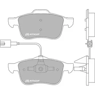 Тормозные колодки, дисковые, комплект MOTAQUIP 4D893S3 LVXL1287 3555575 U6W6 D изображение 0