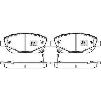 Тормозные колодки, дисковые, комплект MOTAQUIP 25N NHW 8EI9VR LVXL1673 3555793