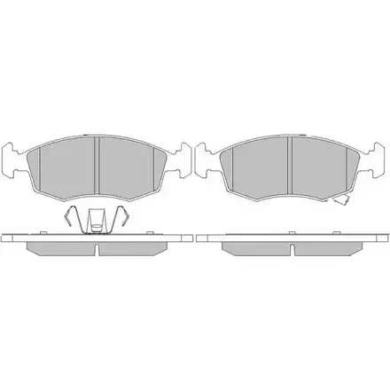 Тормозные колодки, дисковые, комплект MOTAQUIP C ICRU K5LMV6 LVXL1743 3555848 изображение 0