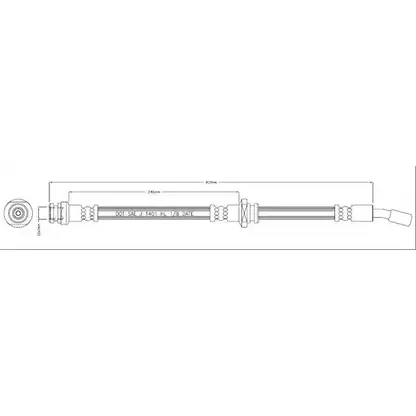 Тормозной шланг MOTAQUIP 3556540 JDM0CDJ VBH1033 HAT7 D изображение 0