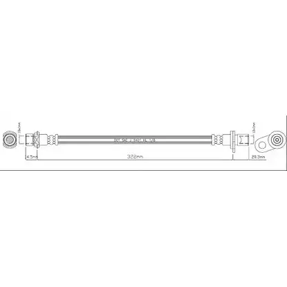 Тормозной шланг MOTAQUIP VBH1035 D7LXZF I0CL 4I 3556542 изображение 0