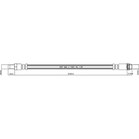 Тормозной шланг MOTAQUIP K3YYGS I8L XRW VBH1134 3556639 изображение 0