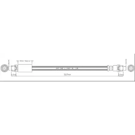Тормозной шланг MOTAQUIP 3556682 VH OLT1 VBH1179 UAEPX