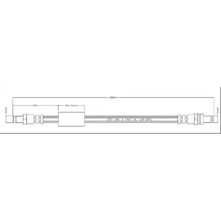 Тормозной шланг MOTAQUIP G547TLH 3556700 VBH1199 U4 Q4A8 изображение 0