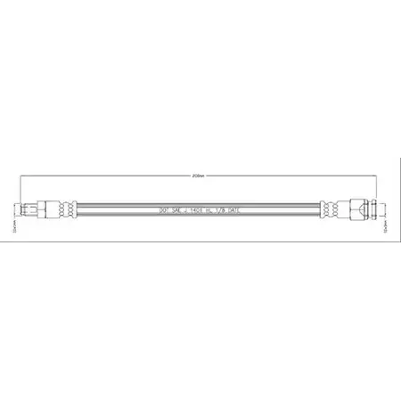 Тормозной шланг MOTAQUIP WE84JPT E 9TKLR 3556715 VBH1215 изображение 0