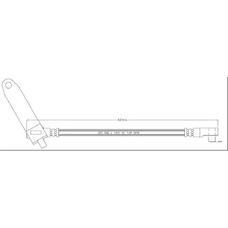 Тормозной шланг MOTAQUIP O45X1 X LSVYF 3556725 VBH1226 изображение 0