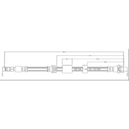 Тормозной шланг MOTAQUIP 30QX4XL 3556729 VBH1230 D2A SO42 изображение 0