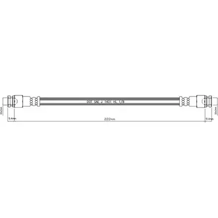 Тормозной шланг MOTAQUIP 6E8 EV1Z 3556827 VBH683 L4NLB изображение 0