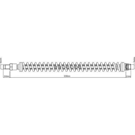 Тормозной шланг MOTAQUIP VBH742 C668 ZA 3556847 4Z399UW изображение 0