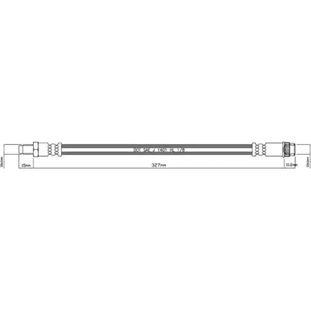 Тормозной шланг MOTAQUIP TYF QI 3556877 VBH784 MU2V4Q изображение 0