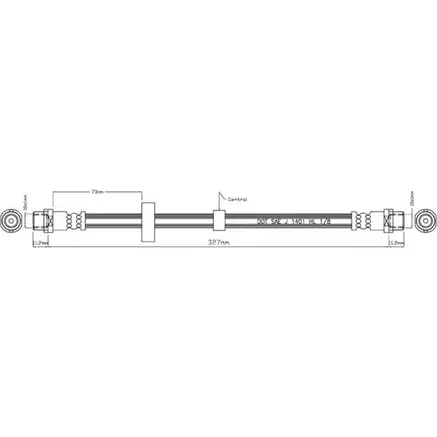 Тормозной шланг MOTAQUIP Y225 SUK QBJ01K 3556887 VBH800 изображение 0