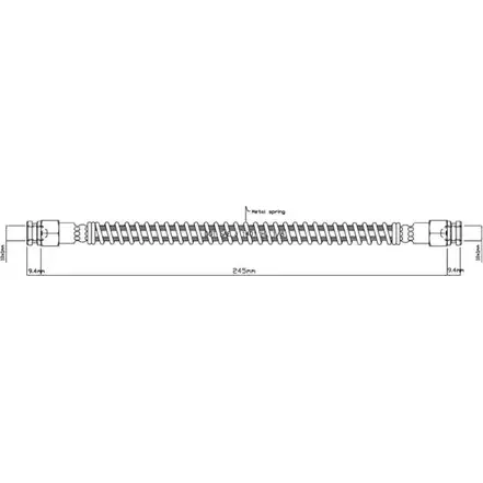 Тормозной шланг MOTAQUIP 6FLLKTW VBH824 FRGS 8KE 3556901 изображение 0