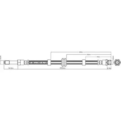 Тормозной шланг MOTAQUIP J1SCSVV VBH854 NPBI7 H 3556921
